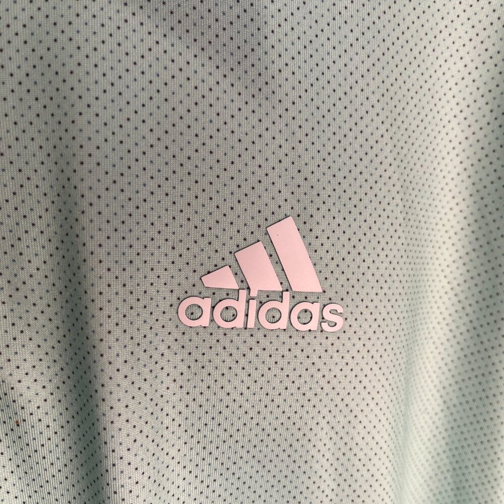 Adidas Golf Men’s Green Dot Print Polo Shirt Large ⛳ EUC 👕 - Picture 5 of 5
